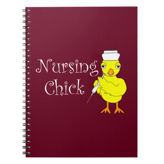 Nursing Chick Text Notebook (Front)