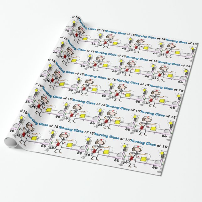 Nursing Class of 2015 Wrapping Paper (Unrolled)