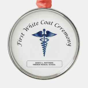 Nursing First White Coat Ceremony Metal Tree Decoration