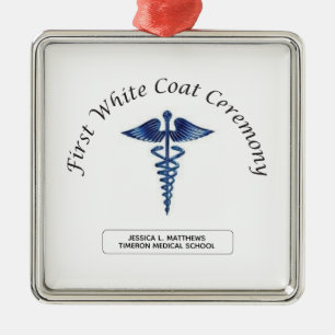 Nursing First White Coat Ceremony Metal Tree Decoration
