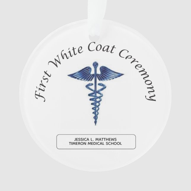 Nursing First White Coat Ceremony Ornament (Front)