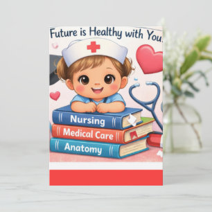 Nursing Graduation Baby Sprinkle Card   Class Cele