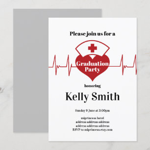 Nursing Graduation Party Invitation