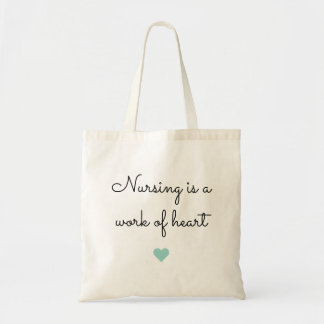 Nursing Heart Nurse Quote Tote Bag
