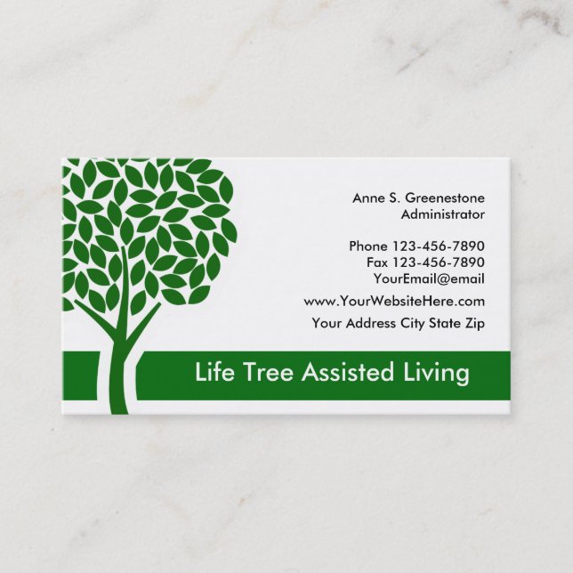 Nursing Home Business Cards (Front)