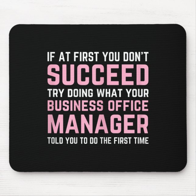 Nursing Home Istant Certified Business Office Mana Mouse Mat (Front)