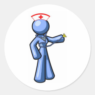 Nursing Icon Animation Classic Round Sticker