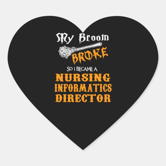 Nursing Informatics Director Heart Sticker (Front)