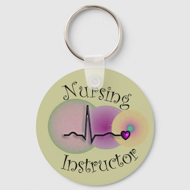 Nursing Instructor Gifts Key Ring (Front)