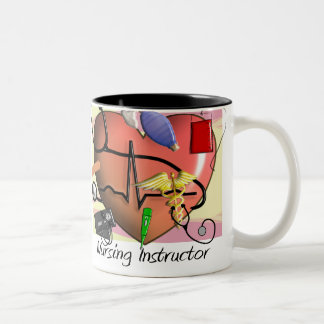 Nursing Instructor Thank You Gifts Two-Tone Coffee Mug