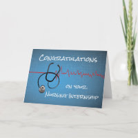 Nursing Internship Congratulations, Stethoscope on