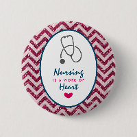 Nursing is a work of Heart Saying w/ Stethescope