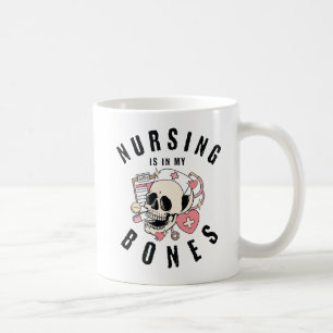 Nursing is in my Bones Halloween Nurse Coffee Mug