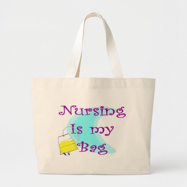 nursing is my  bag foley tote bag (Front)