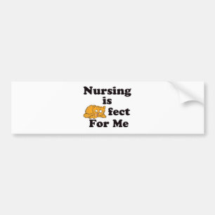 Nursing is Purrr-fect For Me Bumper Sticker