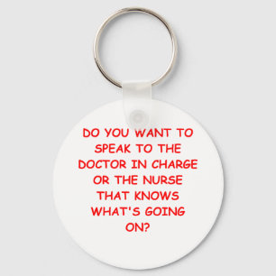 nursing joke key ring