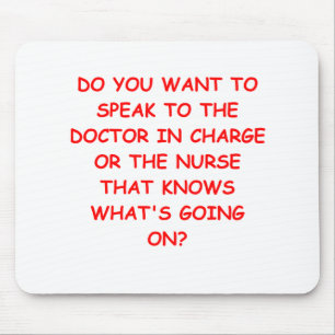 nursing joke mouse mat