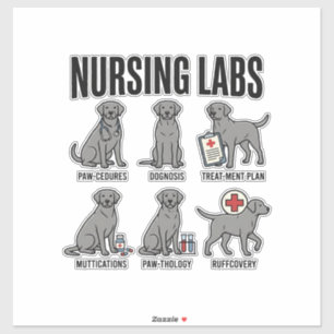 Nursing Labs Dog Medical Pun Vector Shirt Design_1