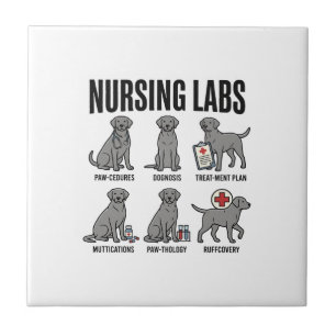 Nursing Labs Dog Medical Pun Vector Shirt Design_1 Tile
