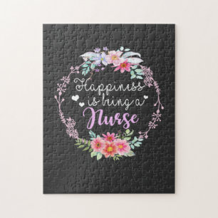 Nursing Life Happiness Is Being A Nurse Jigsaw Puzzle