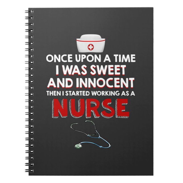 Nursing Life | I Working As A Nurse Notebook (Front)