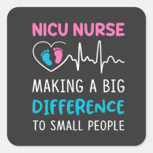 Nursing Life   Nicu Nurse Square Sticker