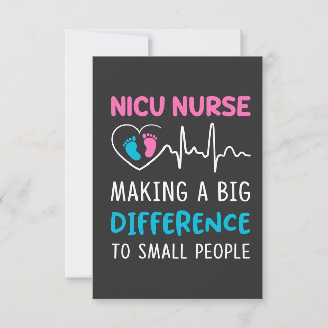 Nursing Life | Nicu Nurse Thank You Card (Front)