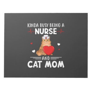 Nursing Life Nurse And Cat Mum Notepad