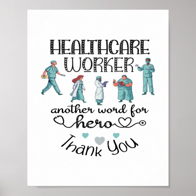 Nursing Life | Nurse Healthcare Worker Poster (Front)