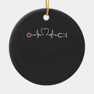 Nursing Life   Nurse Heartbeat Ceramic Tree Decoration