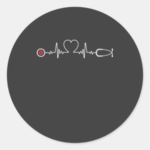 Nursing Life   Nurse Heartbeat Classic Round Sticker