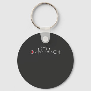 Nursing Life Nurse Heartbeat Key Ring