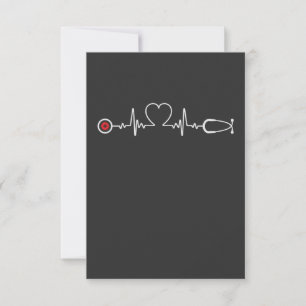 Nursing Life   Nurse Heartbeat Thank You Card