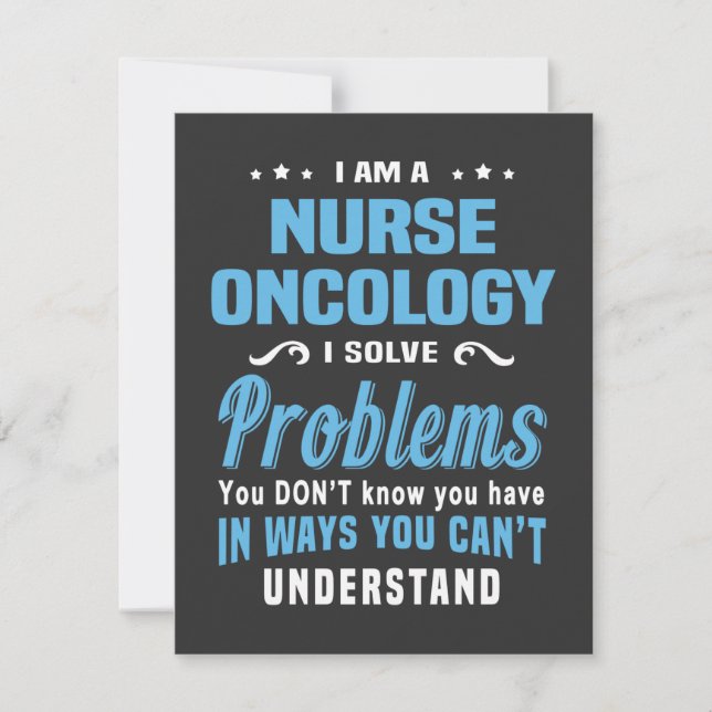 Nursing Life | Nurse Oncology Thank You Card (Front)