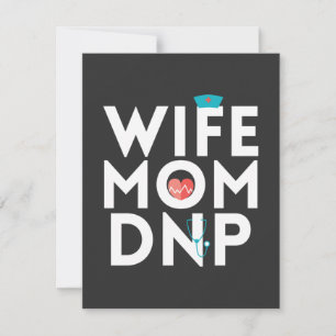 Nursing Life Nurse Practitioner Mum Wife Thank You Card