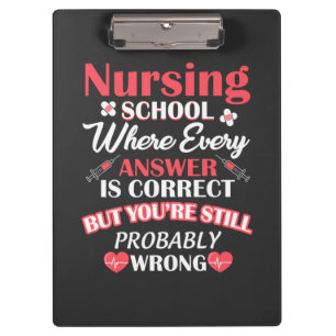 Nursing Life   Nursing School Student Clipboard