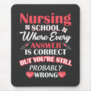 Nursing Life   Nursing School Student Mouse Mat