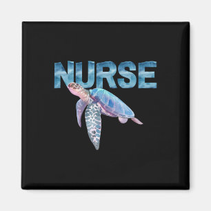 Nursing Life Sea Turtle T In Watercolor Nicu Nurse Magnet