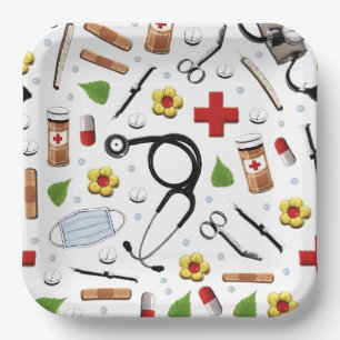 Nursing Nurse Party Paper Plate