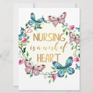Nursing Nurse Thank You Appreciation Gift Quote Card