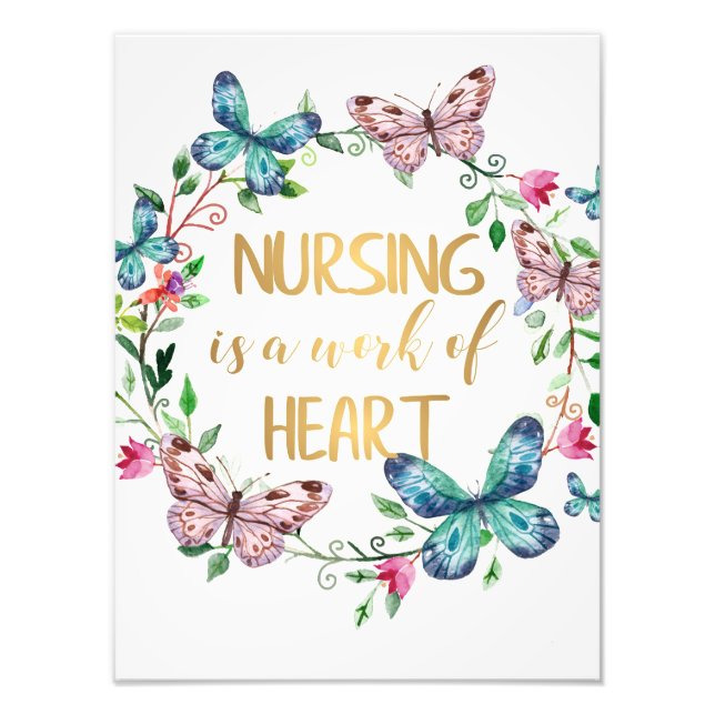 Nursing Nurse Thank You Appreciation Gift Quote Photo Print (Front)