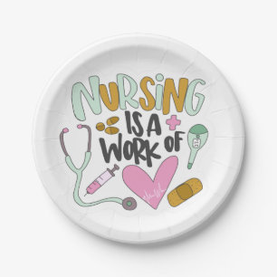 Nursing paper plate
