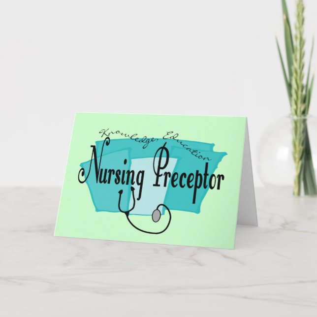 Nursing Preceptor Gifts Thank You Card (Front)