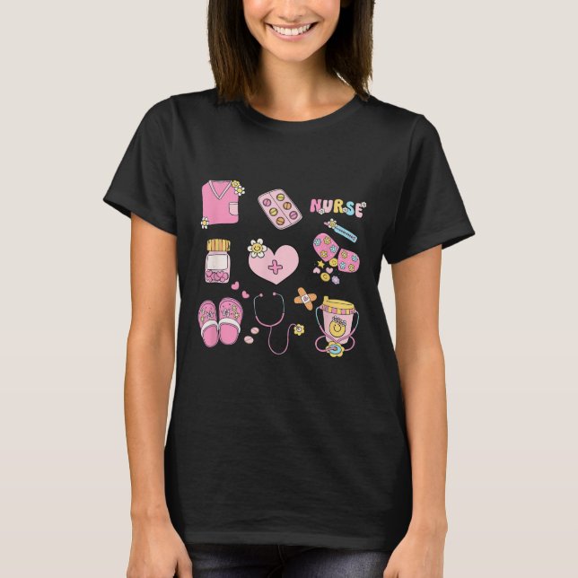 Nursing Profession Doodles Co. Nurse Doodles Women T-Shirt (Front)