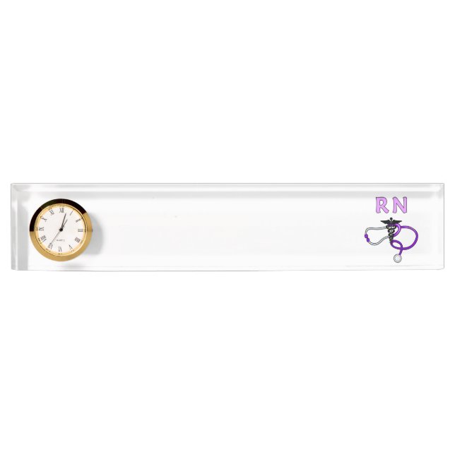 Nursing RN Stethoscope Nameplate (Front)
