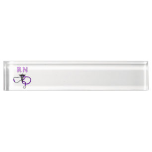 Nursing RN Stethoscope Nameplate