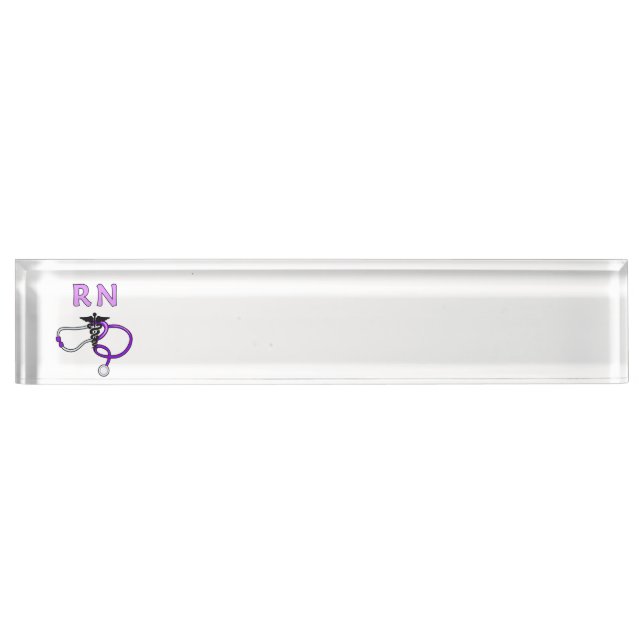 Nursing RN Stethoscope Nameplate (Front)