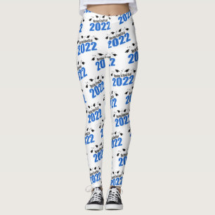 Nursing School Grad 2022 Caps And Diplomas (Blue) Leggings