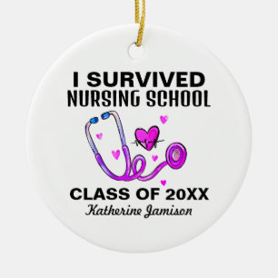 Nursing School Grad Ceramic Tree Decoration