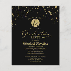 Nursing School Grad Party Budget Invitation